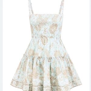 Hill House Seraphina Mini Nap Dress Calico Trellis S NWT